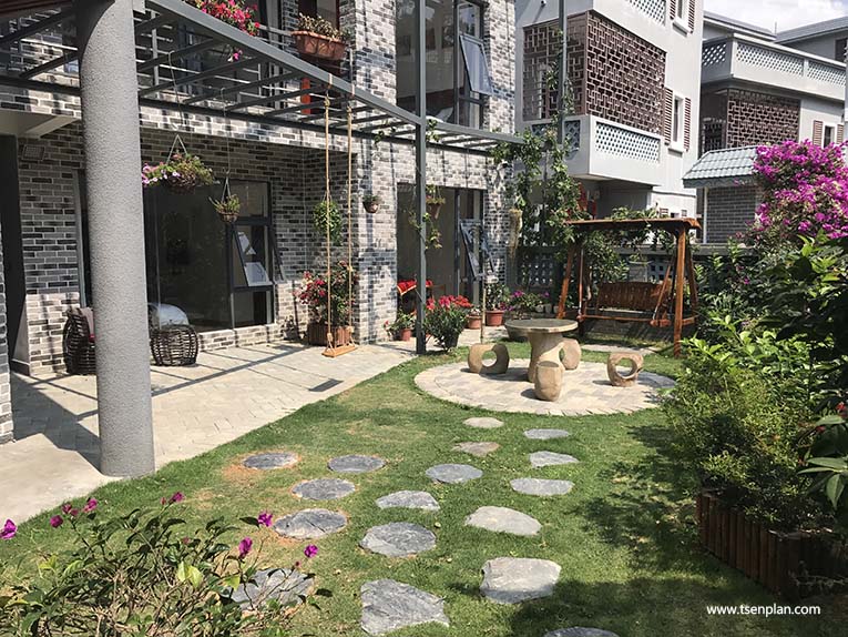 院子花园景观绿化设计：打造别墅庭院园林景观