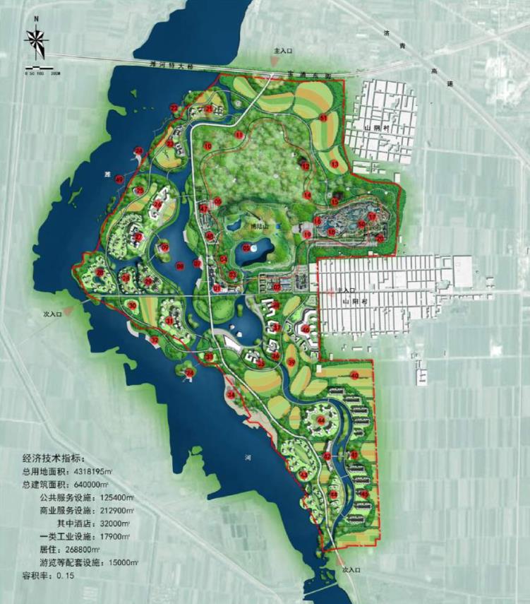 山东昌邑市梨花水镇项目总体规划